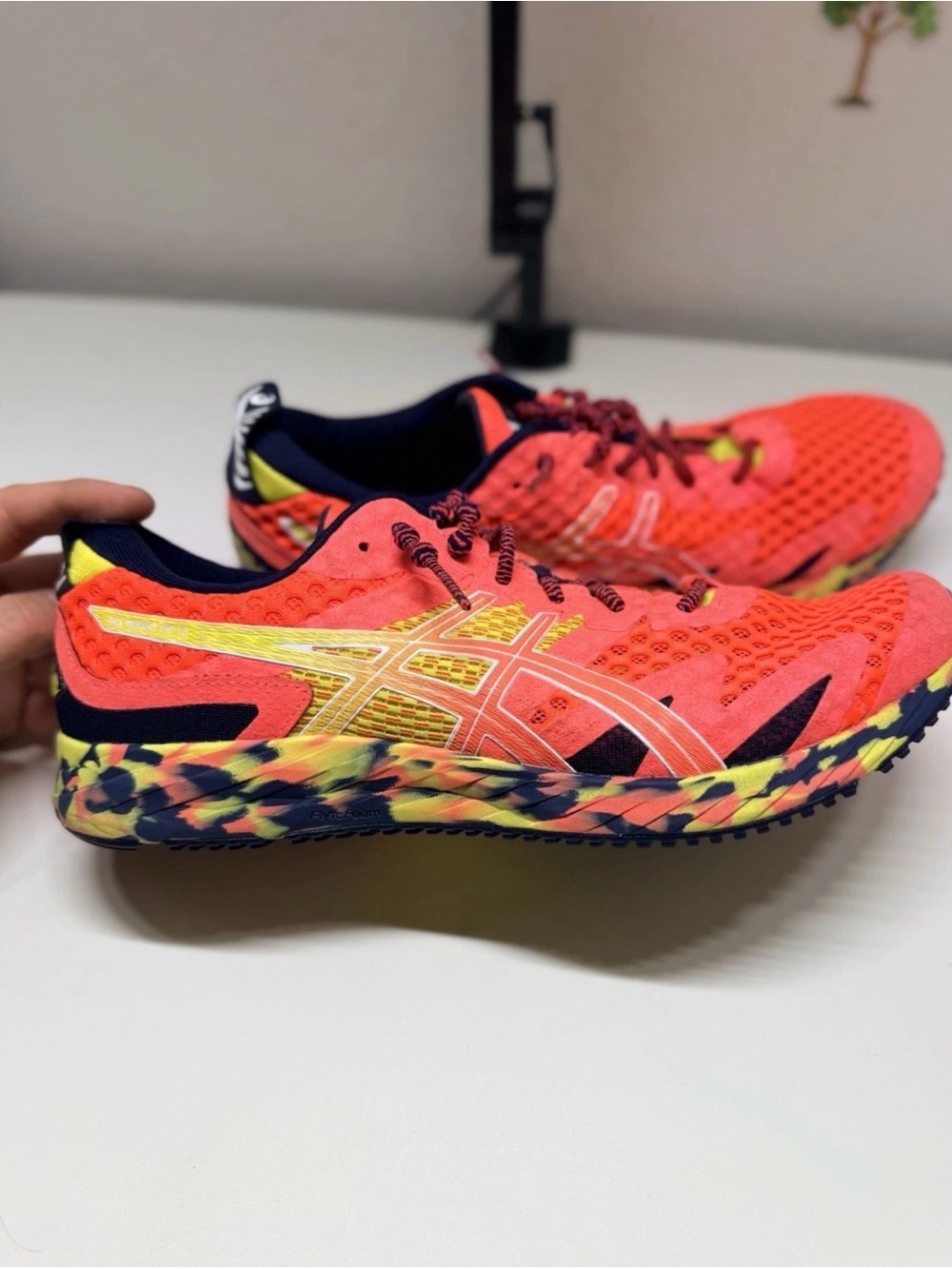 ASICS Gel-Noosa Tri 12 Men’s Running Shoes Coral Multicolor US Size 10 1011A673